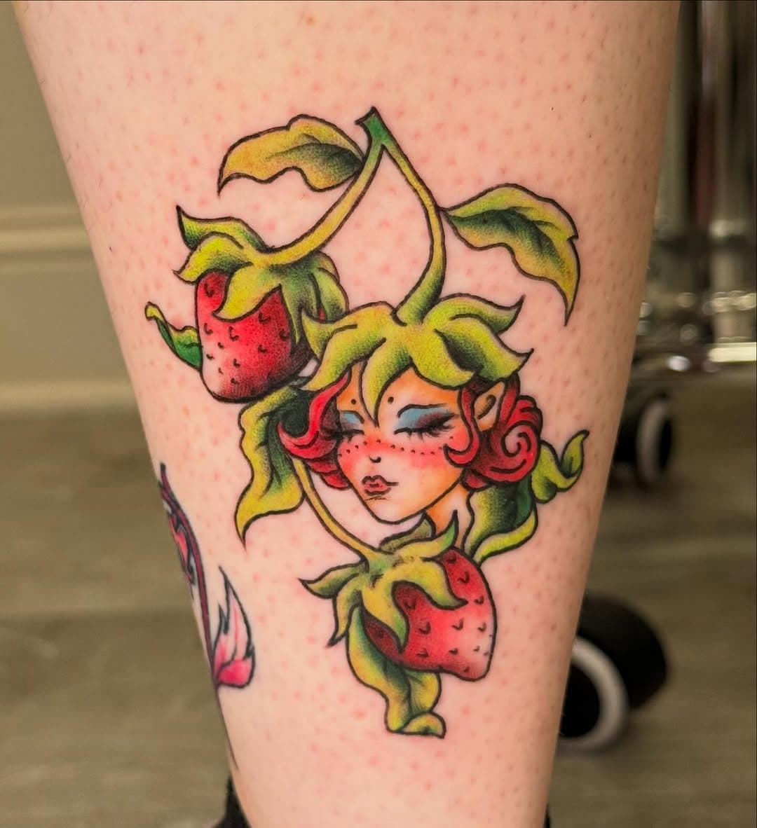 Full color strawberry fairy from my flash on the beautiful 🫶🏽 